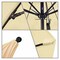 California Umbrella 7.5' Black Aluminum Market Patio Umbrella, Sunbrella Canvas 194061334478 - alternate 3